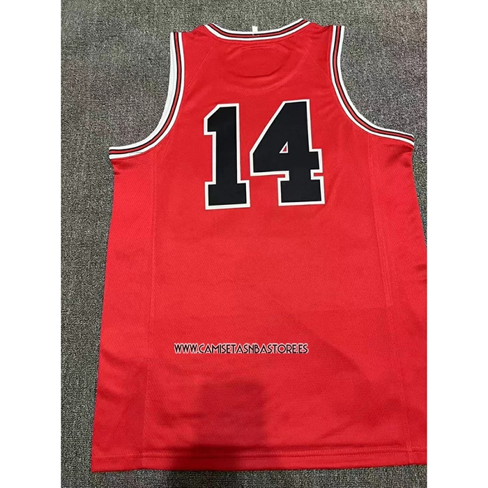 Mitsui NO 14 Camiseta Shohoku Rojo
